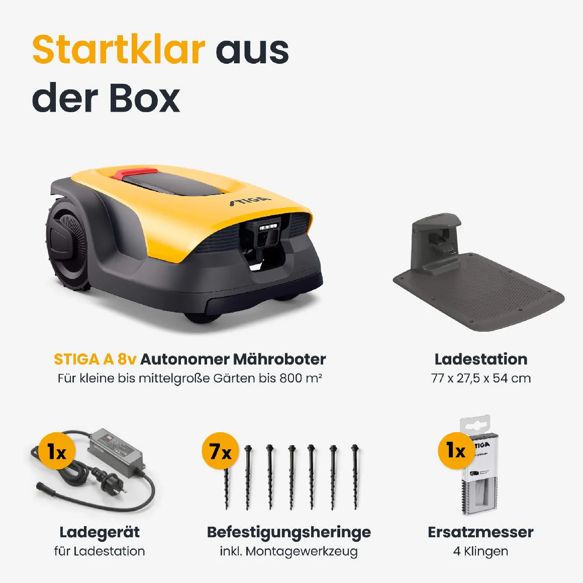 Stiga kabelloser Mähroboter A 8v - mit kostenloser Abdeckung - Image 17